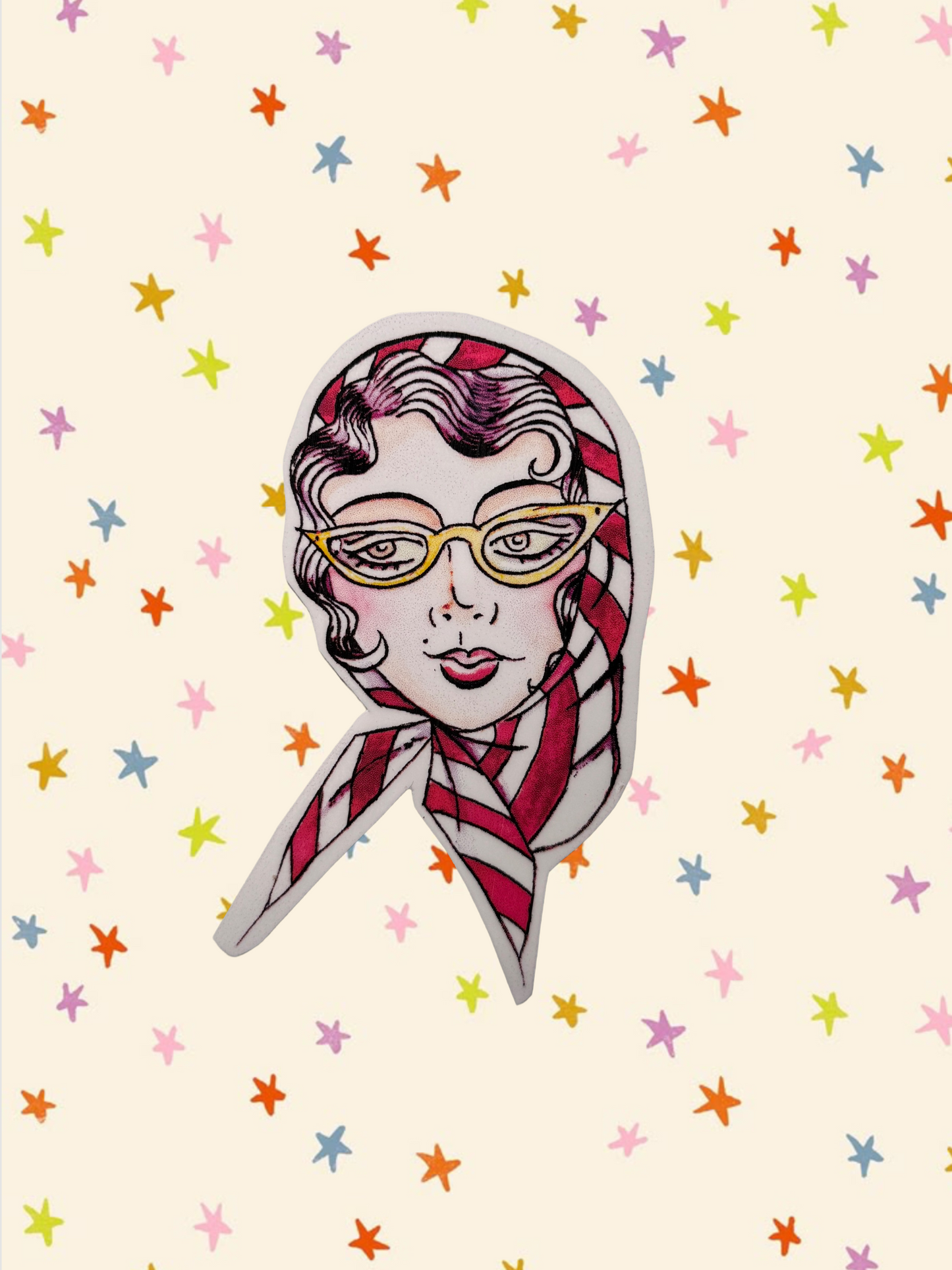Vintage Lady Sticker