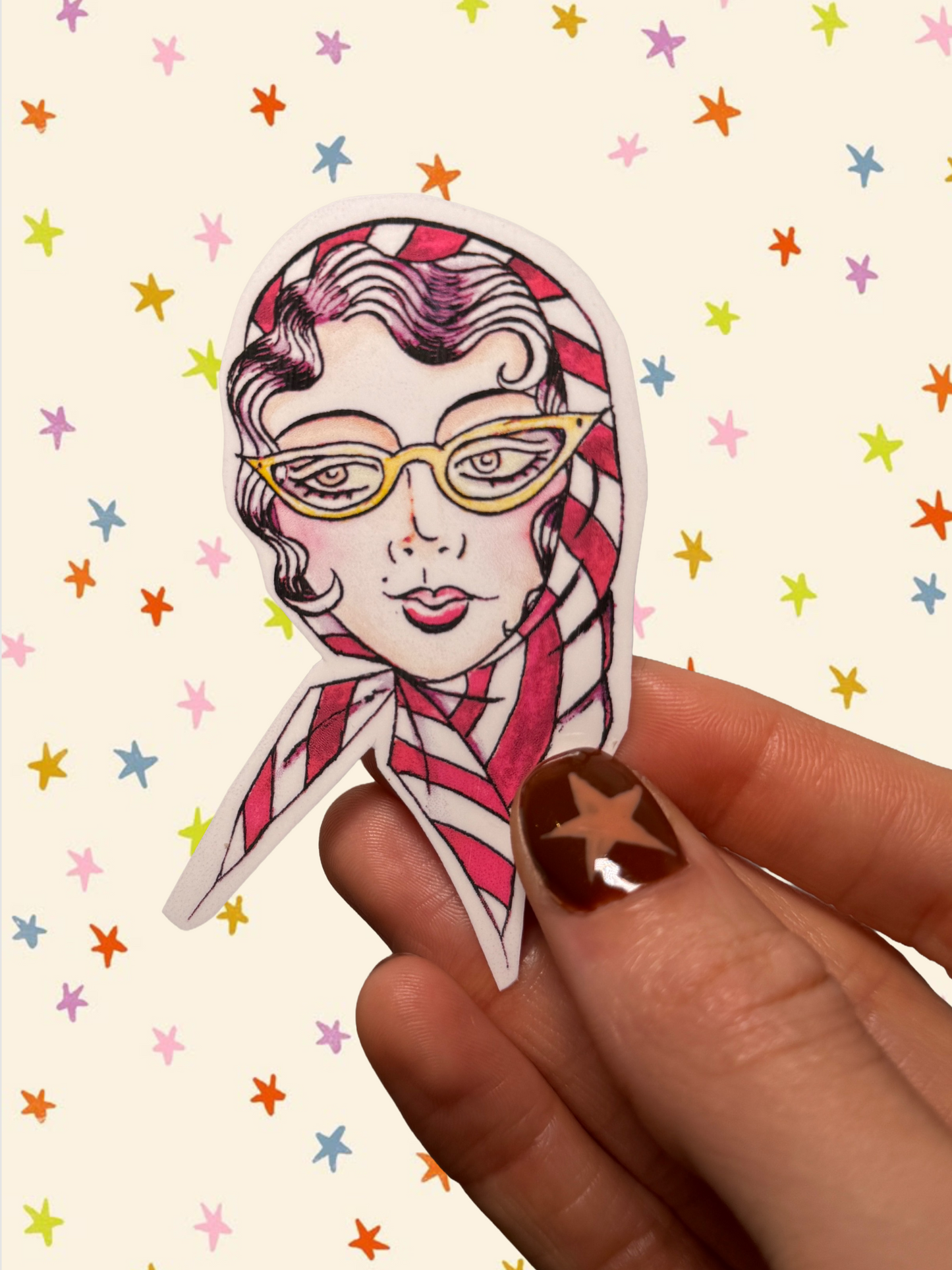 Vintage Lady Sticker