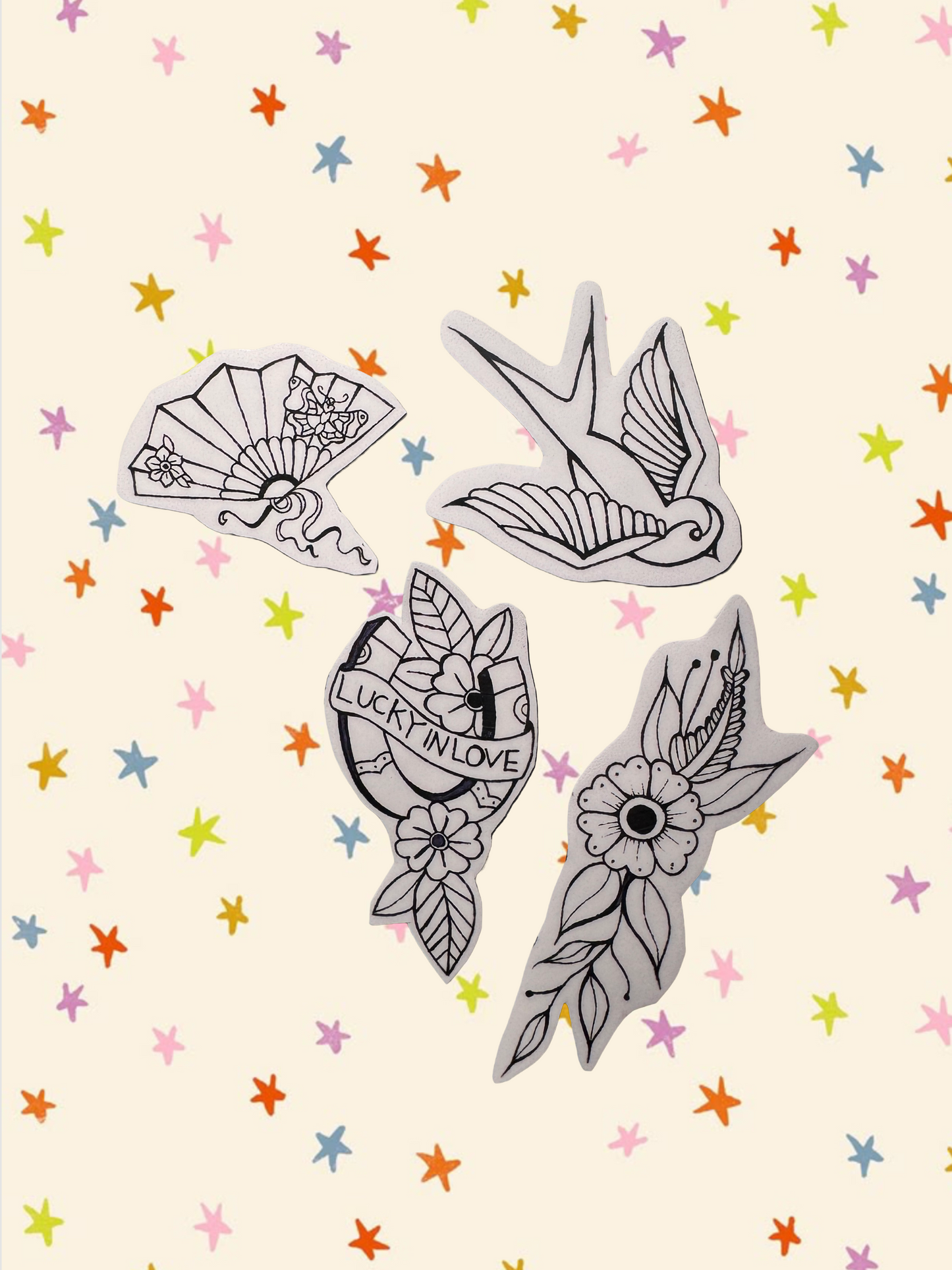 Traditional Tattoo Sticker Pack
