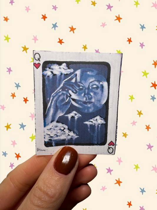 Vintage Playing Card Sticker