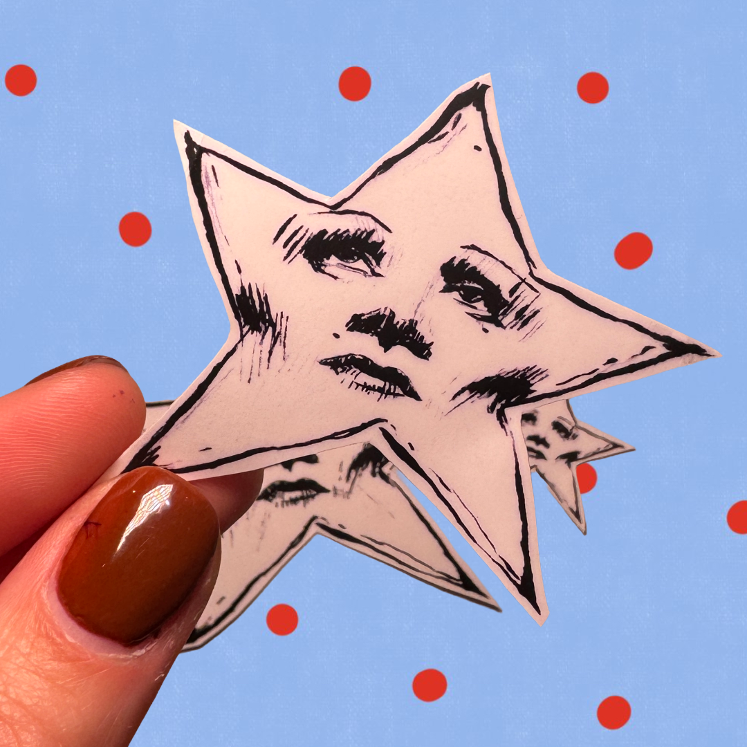 Movie Star Sticker
