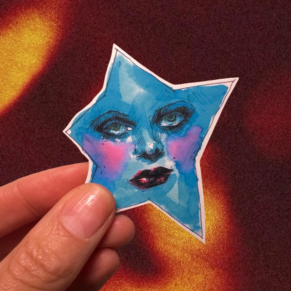 Blue Star Sticker