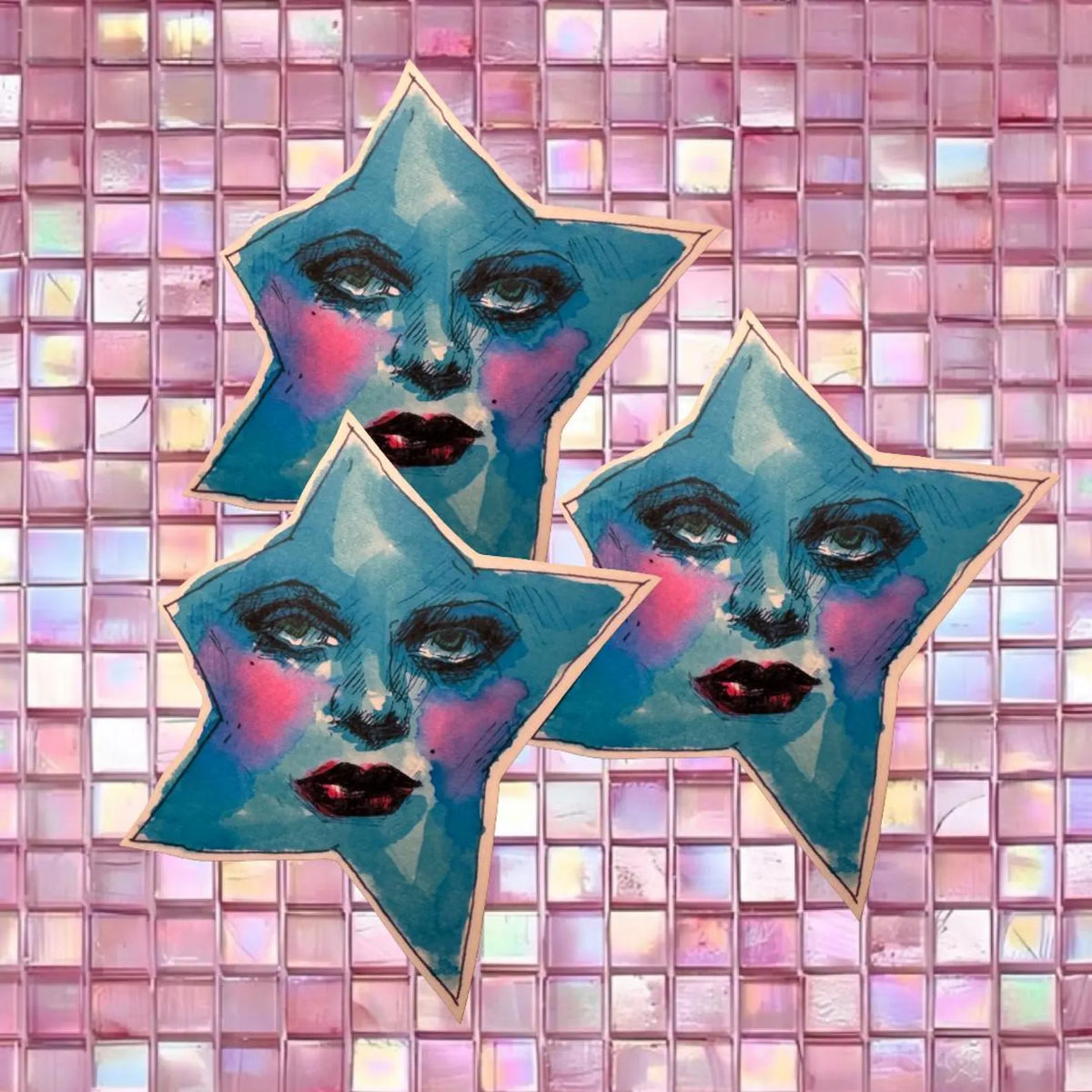 Blue Star Sticker