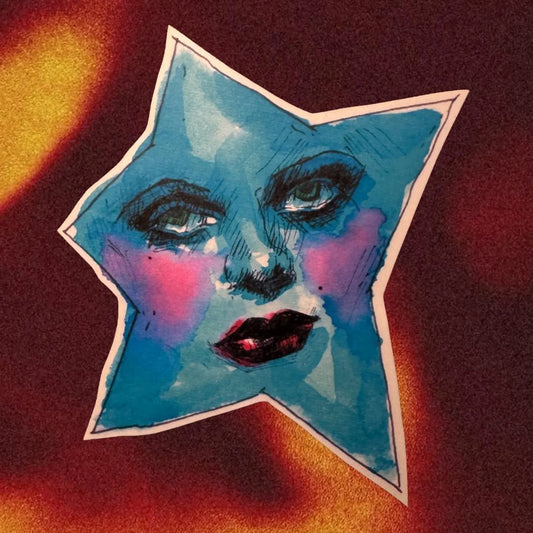 Blue Star Sticker