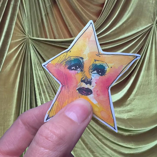 Yellow Star Sticker