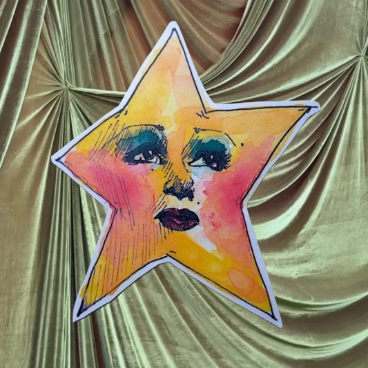 Yellow Star Sticker