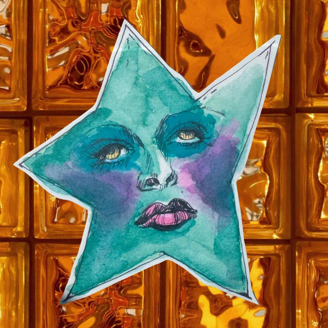 Green Star Sticker