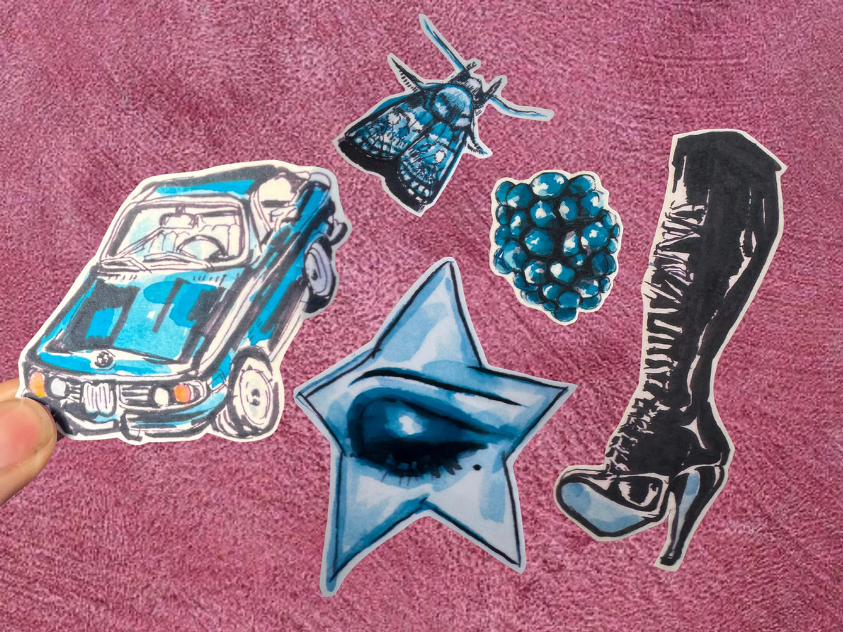 Blue Burlesque Sticker Pack