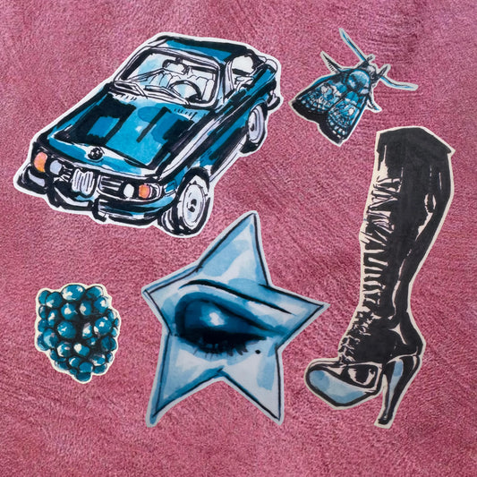 Blue Burlesque Sticker Pack
