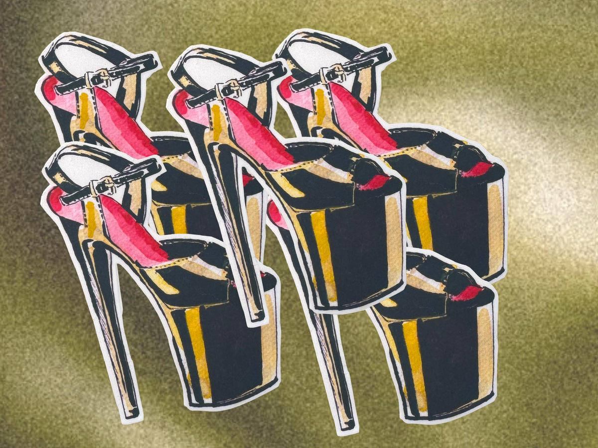 Pleaser Heel Sticker