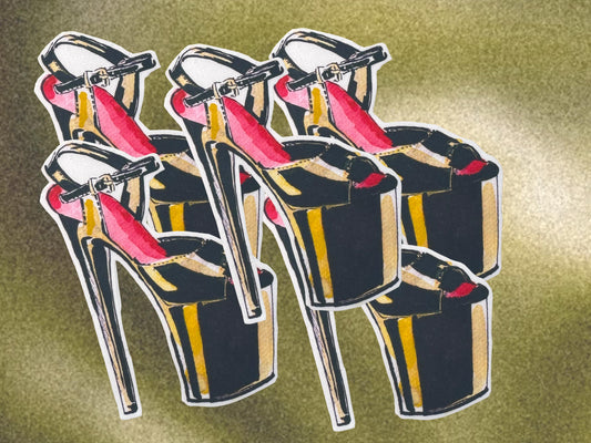 Pleaser Heel Sticker