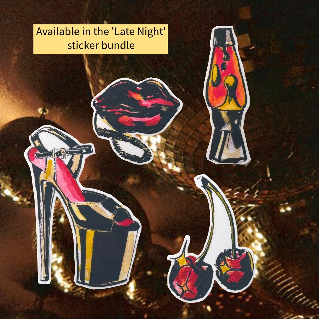 Pleaser Heel Sticker