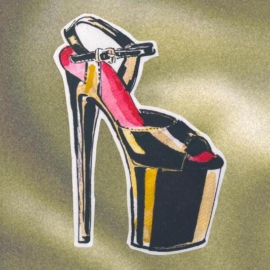 Pleaser Heel Sticker